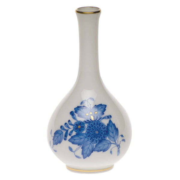 Chinese Bouquet Blue Small Bud Vase