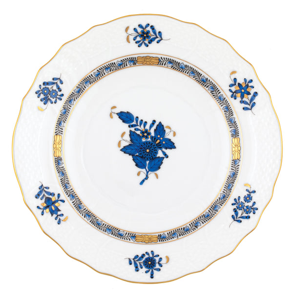Chinese Bouquet Black Sapphire Salad Plate