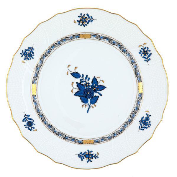 Chinese Bouquet Black Sapphire Dinner Plate