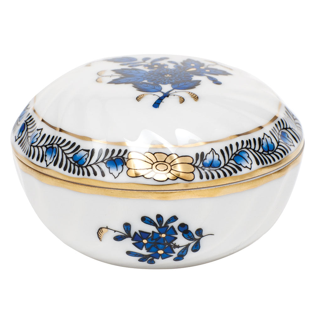 Chinese Bouquet Black Sapphire Ring Box