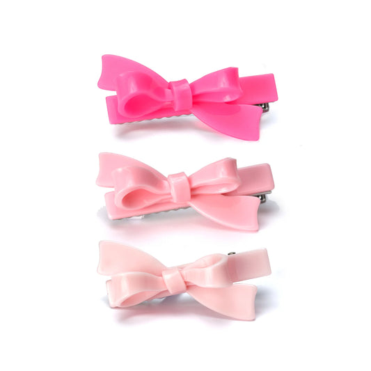 Bows Pink Shades Hair Clips