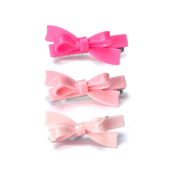 Bows Pink Shades Hair Clips