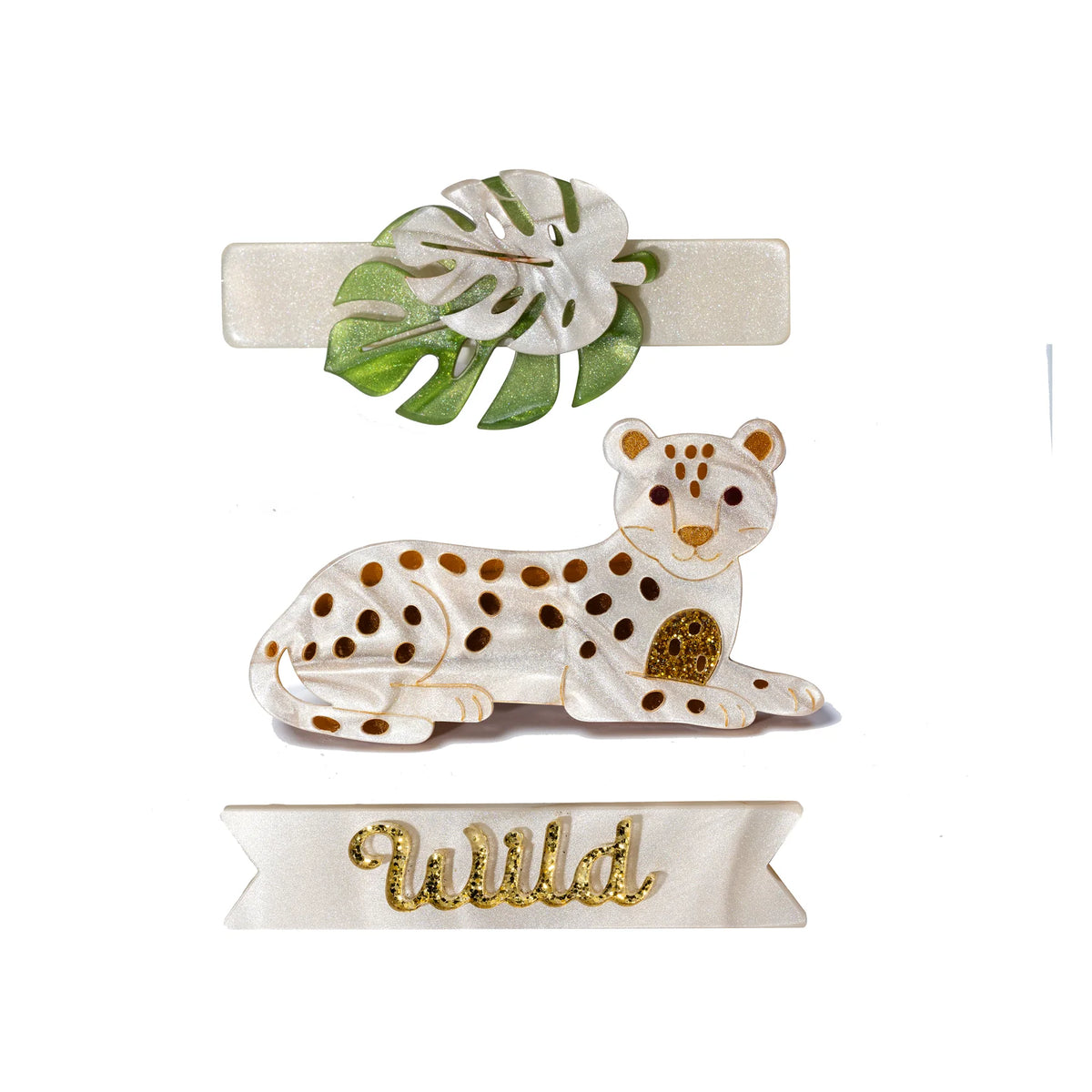 Wild Jungle Leopard Hair Clips