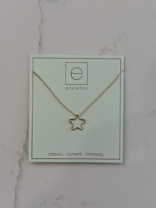 16" Necklace Gold - Star Gold