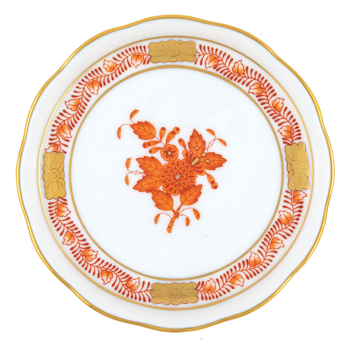Chinese Bouquet Rust Coaster