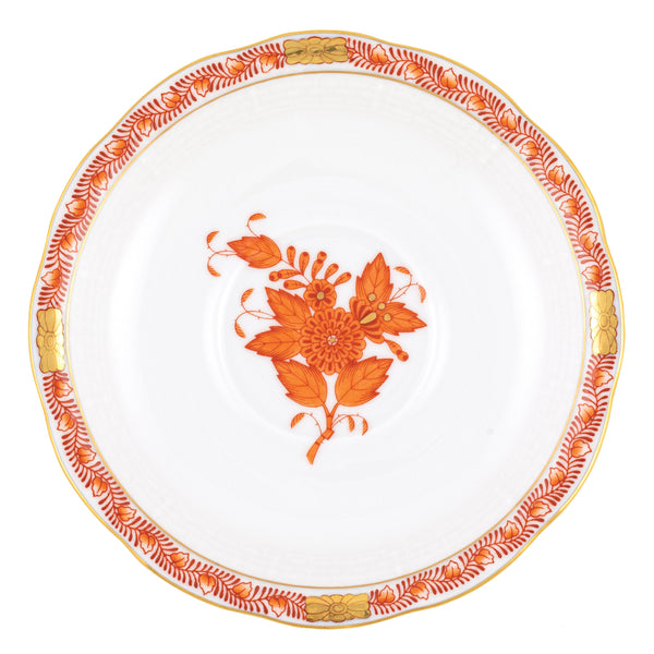 Chinese Bouquet Rust Tea Saucer