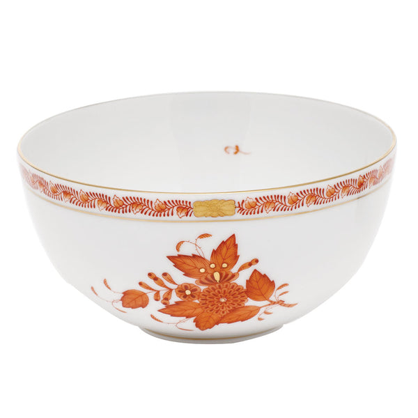 Chinese Bouquet Rust Small Bowl