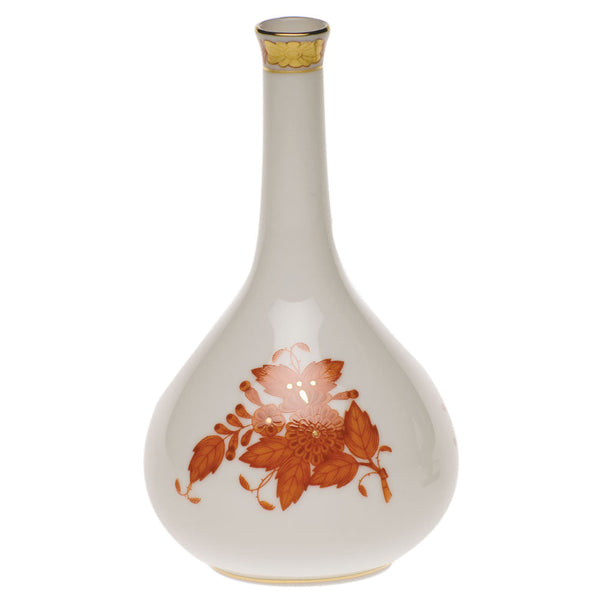 Chinese Bouquet Rust Medium Bud Vase