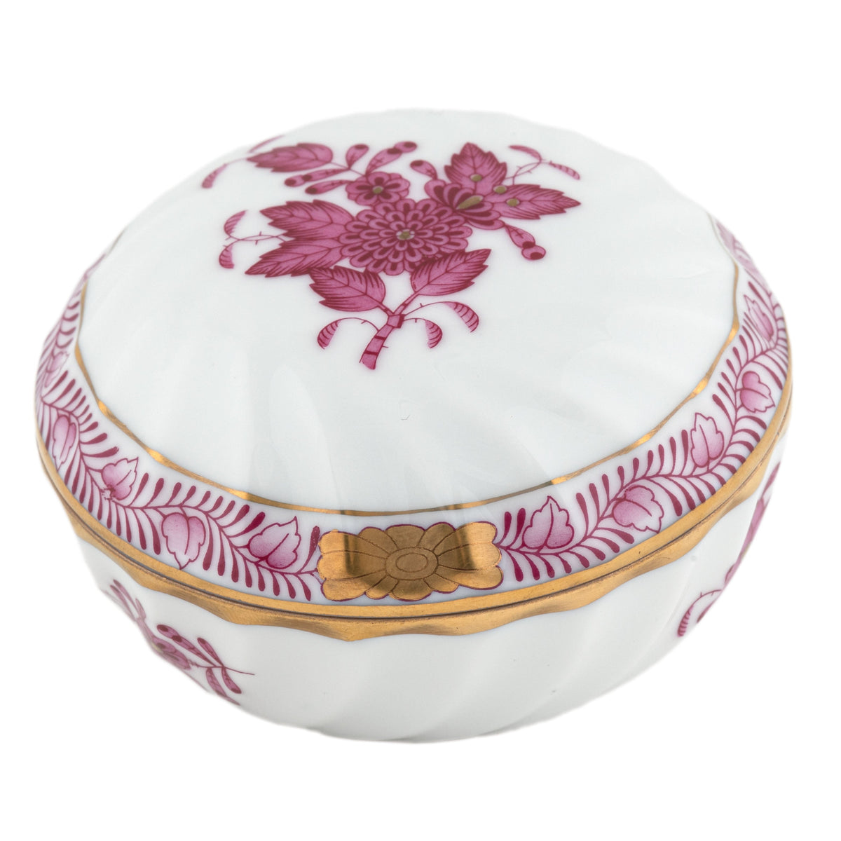 Chinese Bouquet Raspberry Ring Box