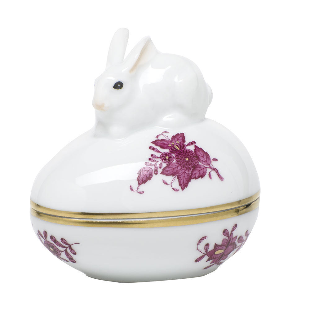 Chinese Bouquet Raspberry Egg Bonbon with Bunny, Motif 96