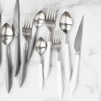 Ares Argento & White Five-Piece Place Setting