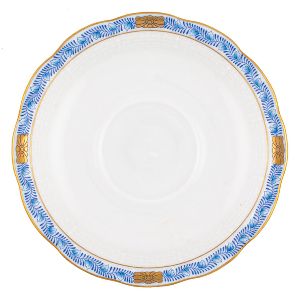 Chinese Bouquet Garland Blue Tea Saucer