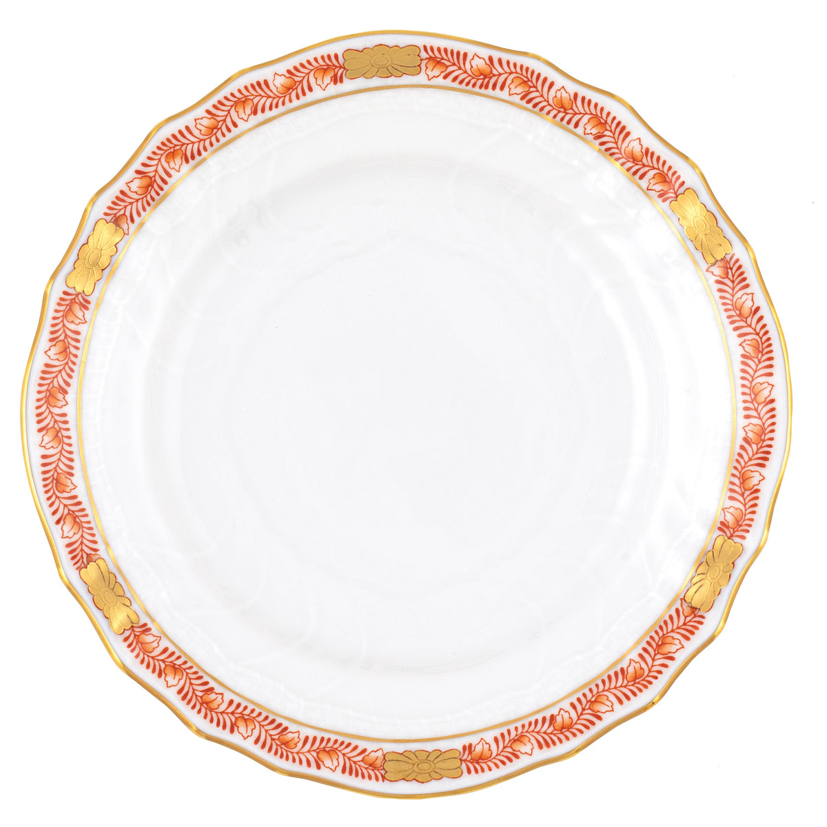 Chinese Bouquet Garland Rust Bread and Butter Plate
