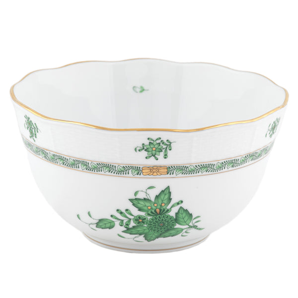 Chinese Bouquet Green Round Bowl