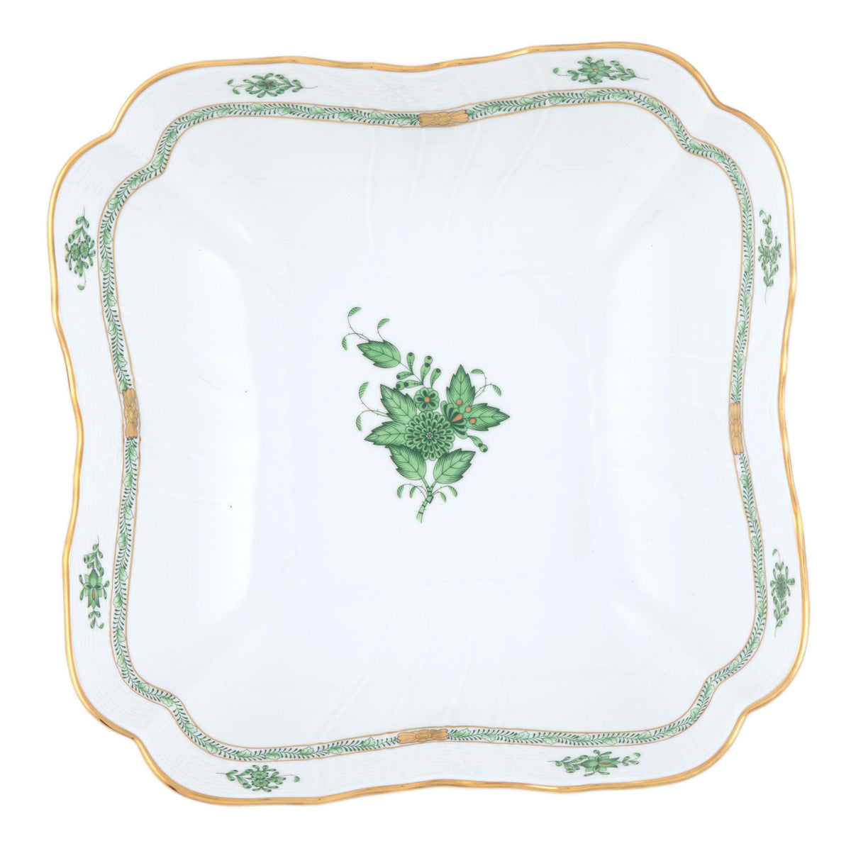 Chinese Bouquet Green Square Salad Bowl