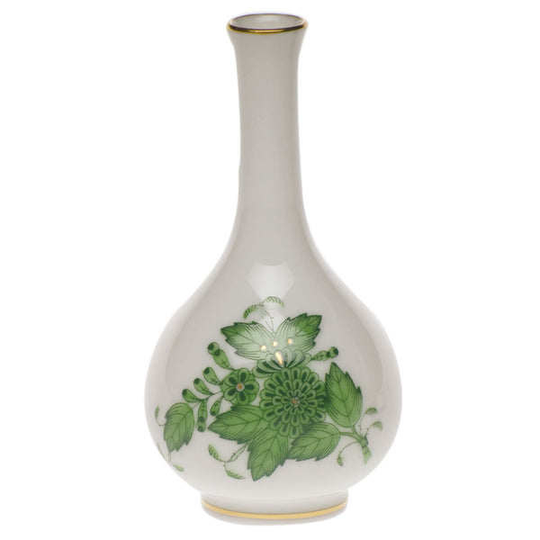 Chinese Bouquet Green Small Bud Vase