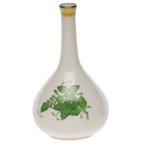 Chinese Bouquet Green Medium Bud Vase