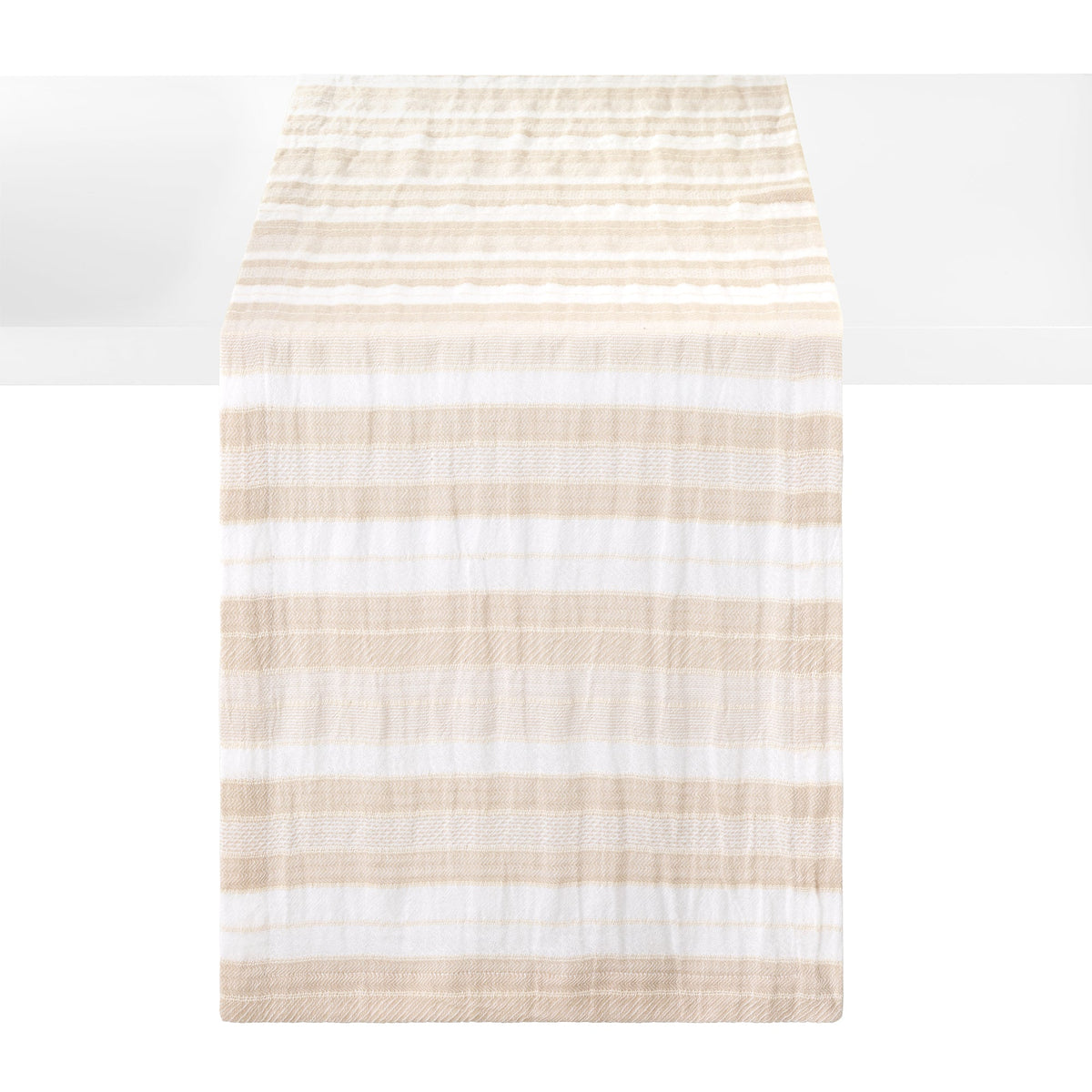 Aegean Stripe Blue 90" Runner Beige