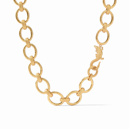 Gold Alligator Link Necklace