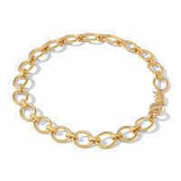 Gold Alligator Link Necklace