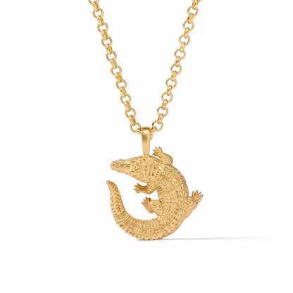Gold Alligator Pendant