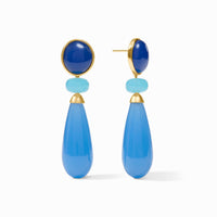 Julie Vos Amalfi Statement Earring, Aqua Multi