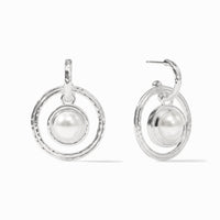 Julie Vos Sterling Astor 6-in-1 Charm Earring, Pearl