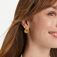 Gold Avalon Demi Doorknocker Earring