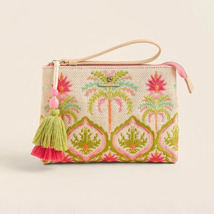 Carina Wristlet Castillo Floral Palms