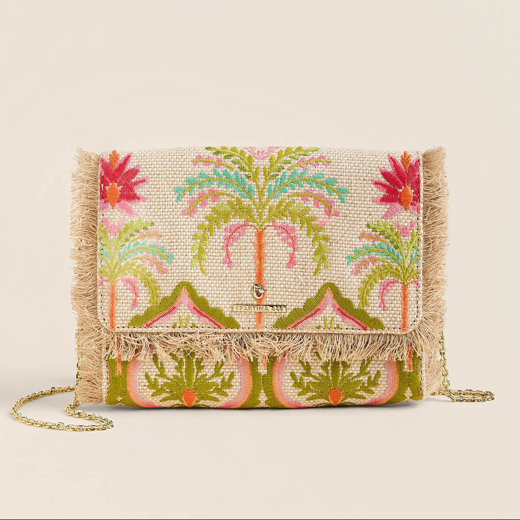 Clutch Crossbody Castillo Floral Palms