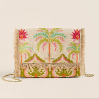 Clutch Crossbody Castillo Floral Palms