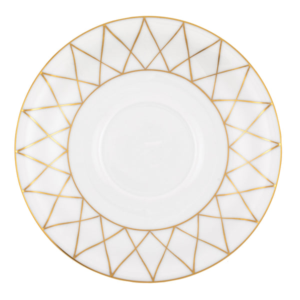Golden Trellis Tea Saucer
