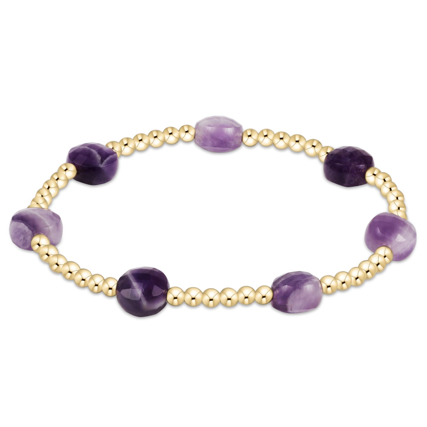 extends admire gemstone gold 3mm bead bracelet