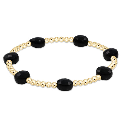 extends admire gemstone gold 3mm bead bracelet