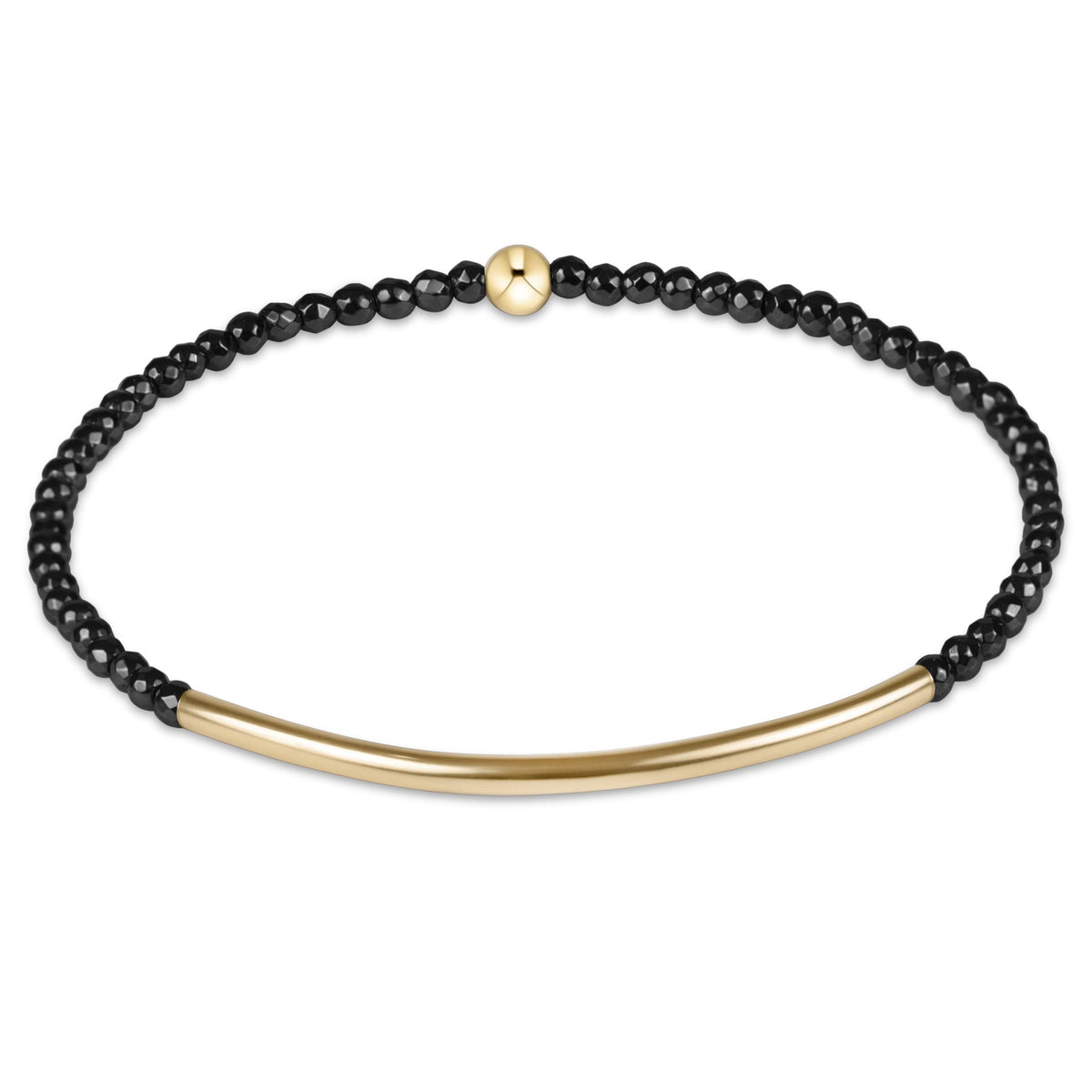 enewton Bliss Bar Gold 2mm Faceted Hematite Bracelet