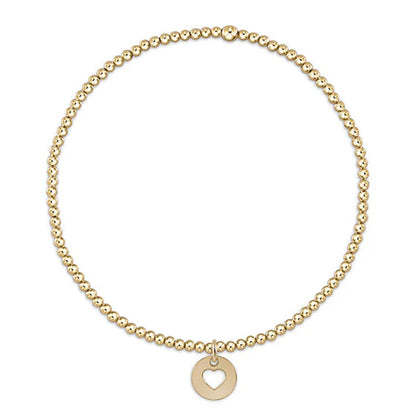 eGirl Classic Gold 2mm Charm/Disc Bracelet