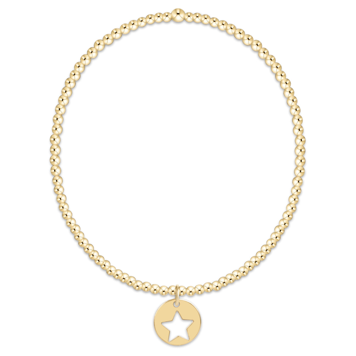 enewton Classic Gold 2mm Bracelet - Star Small Gold Disc