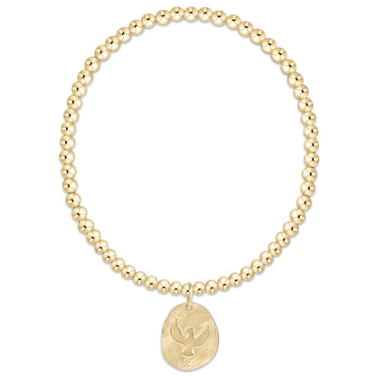 Classic Gold 3mm Bracelet 250 - Inspire America Gold Disc