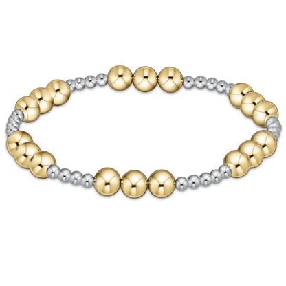 Classic Joy Mixed Metal Bead Bracelet