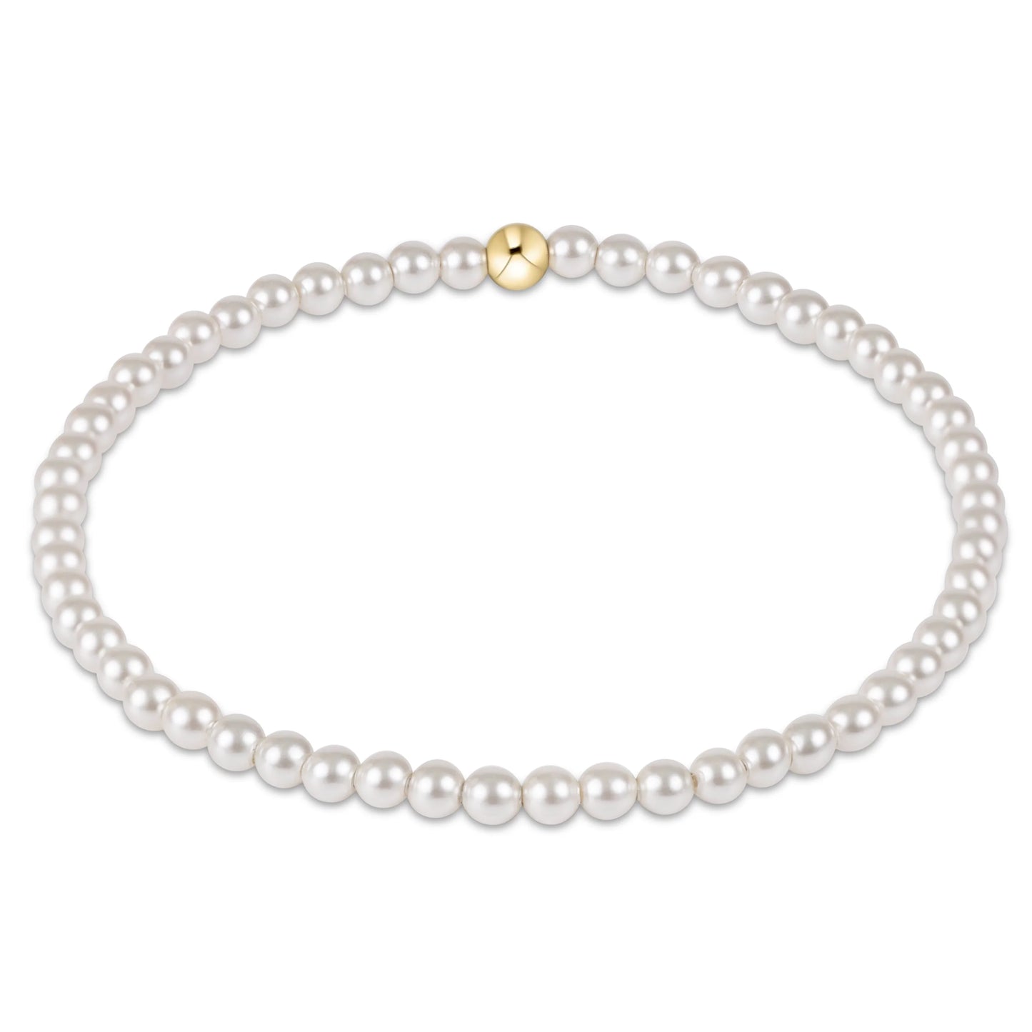 egirl classic pearl 3mm bead bracelet