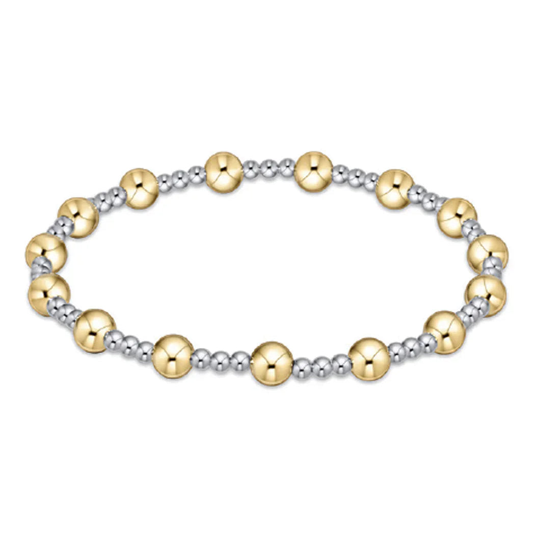 Classic Sincerity Mixed Metal Bead Bracelet