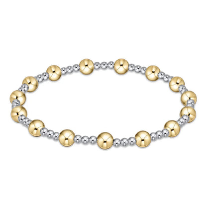 Classic Sincerity Mixed Metal Bead Bracelet