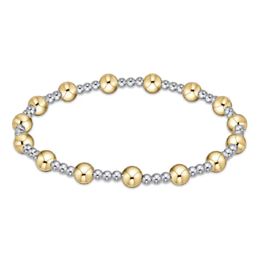 Classic Sincerity Mixed Metal Bead Bracelet