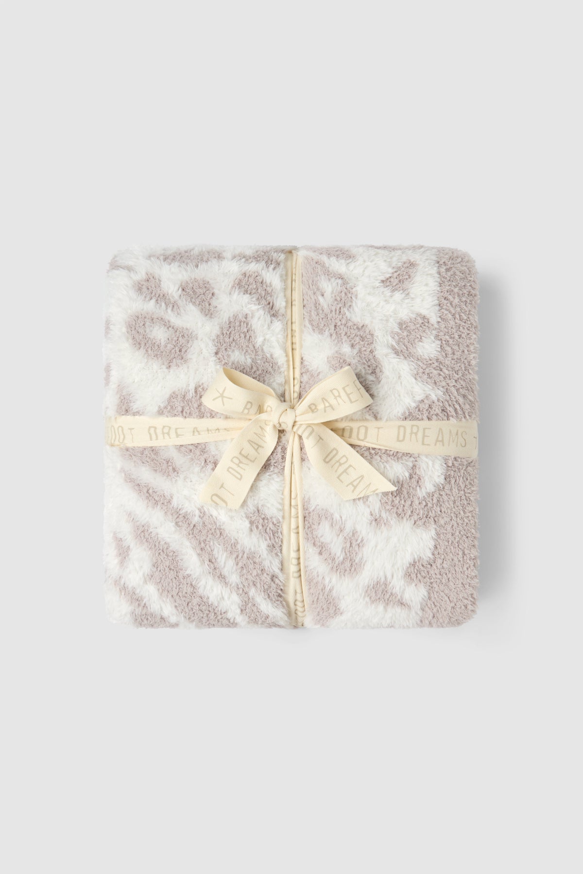 Barefoot Dreams CozyChic® Lush Knit Leopard Throw, Cream / Sandstone