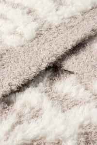 Barefoot Dreams CozyChic® Lush Knit Leopard Throw, Cream / Sandstone