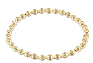 Dignity Grateful Gold Bead Bracelet
