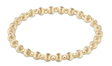 Dignity Grateful Gold Bead Bracelet