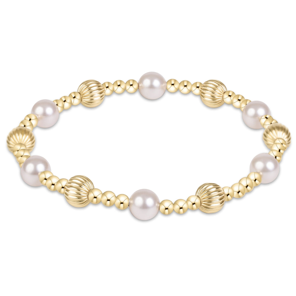 enewton Dignity Sincerity Gold 6mm Bracelet - Pearl