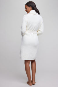 Barefoot Dreams CozyChic® Waffle Robe, Pearl S/M