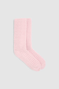 Barefoot Dreams CozyChic® Waffle Socks, Petal